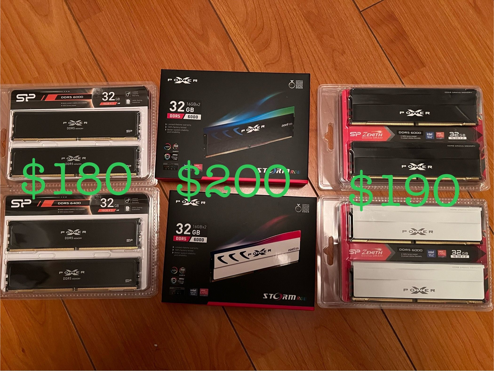 Brand New DDR4/5 Gaming Memory