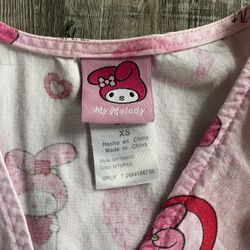 XS My Melody Scrub Top