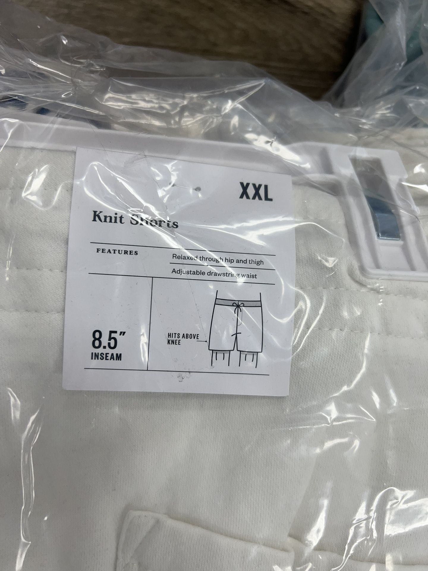 Utra Soft Fleece Goodfellow XS - XXL Shorts In White And Teal