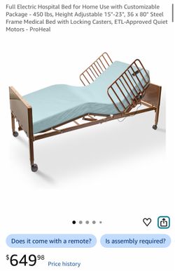 Electric hospital bed