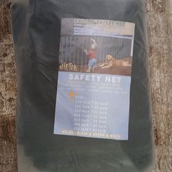 Jiftok Railing Safety Net 172” X 31” Comes With Zip Ties To Secure Black New
