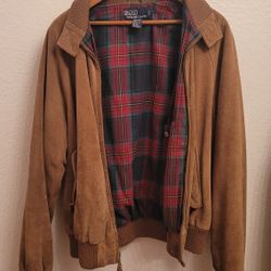 Vintage Ralph Lauren Suede Bomber Jacket 