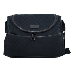 Gucci - Black Canvas Diaper Bag
