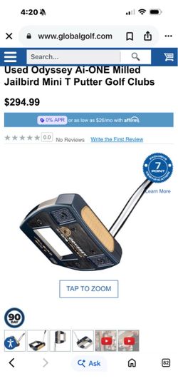 Odyssey A1 Jailbird mini t putter
