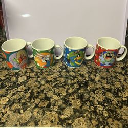1994  Loony Tunes Warner Bros Mugs