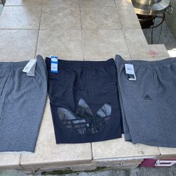 ADIDAS LARGE TRAINING SHORTS NEW 3 PAIRS