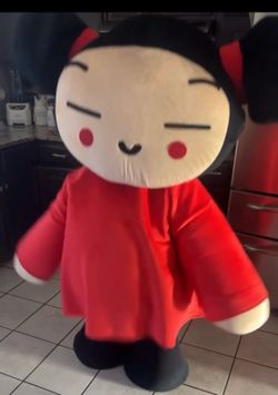 Pucca mascot costume for adults