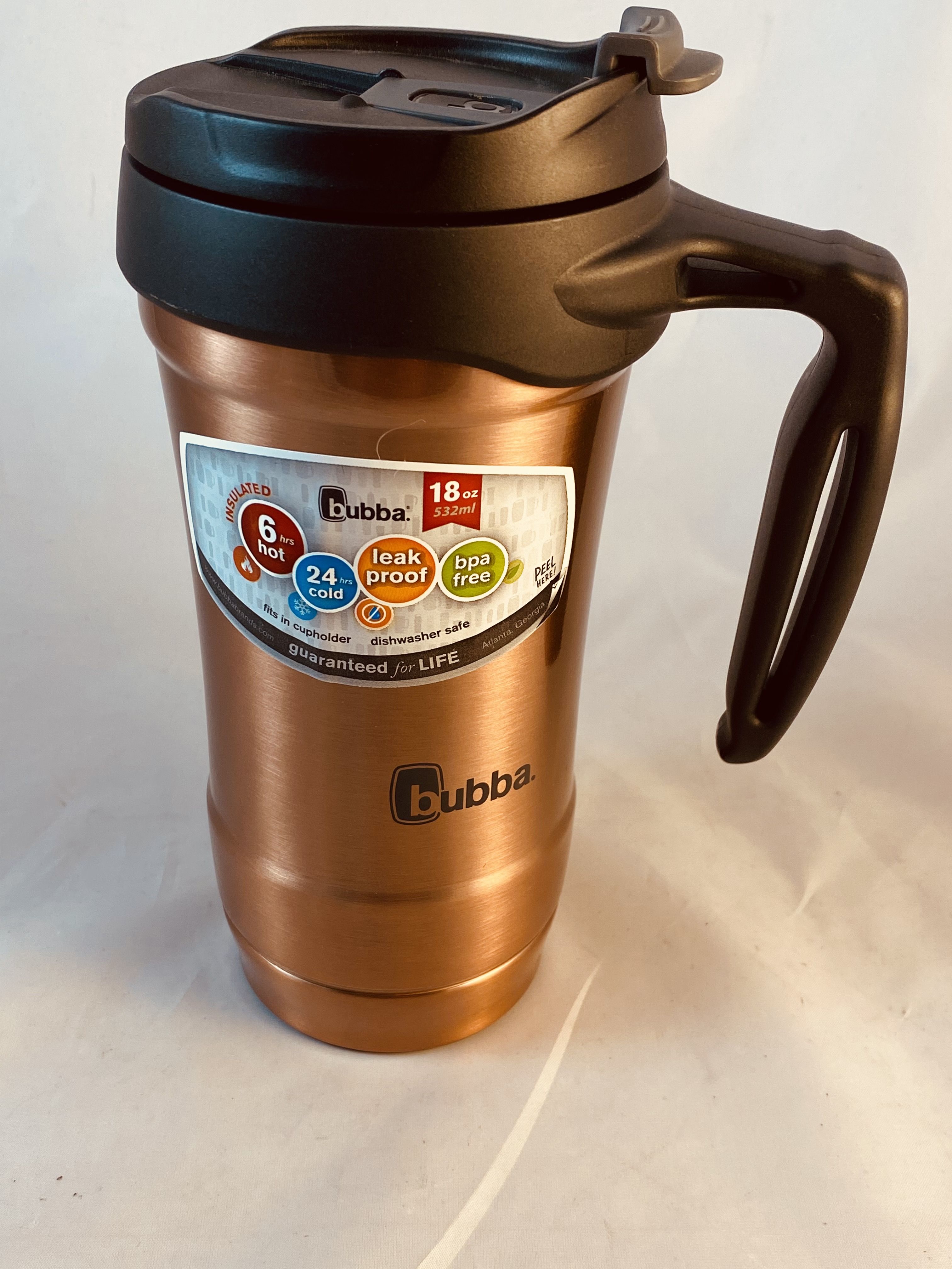 Bubba Insulated Copper Colored Thermos Travel Mug Hot Cold Coffee Tea 18oz  Tumbler Cup for Sale in San Antonio, TX - OfferUp