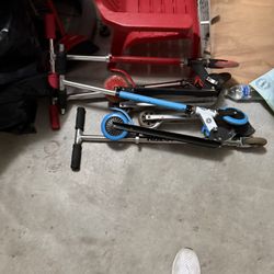  4 Scooters All Work Just Need To Be Cleaned 