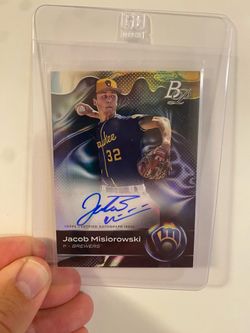 2023 Bowman Platinum-Top Prospects Jacob Misiorowski #TOP-69 Autographs (AU, RC)