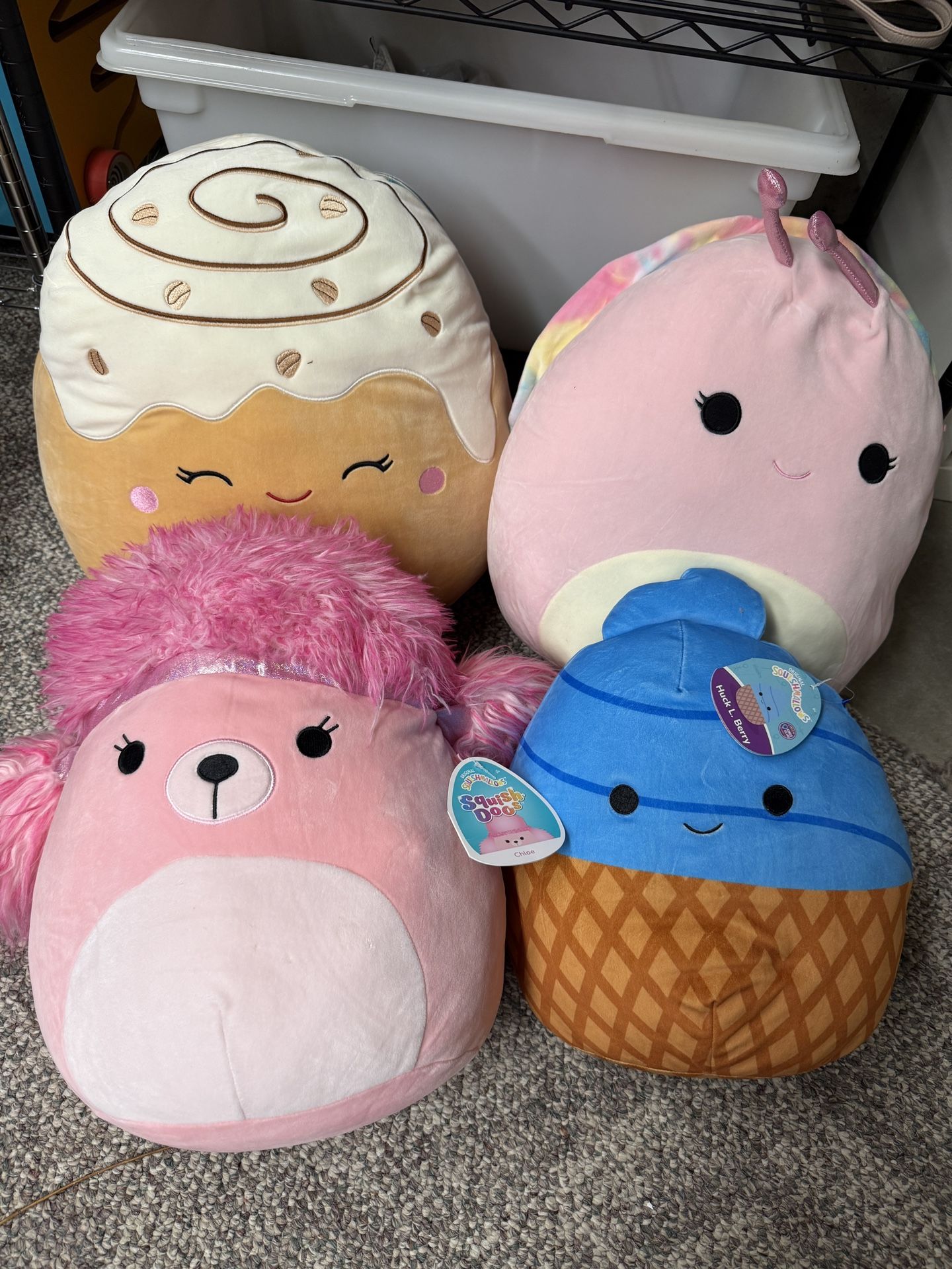 Bundle of 4 NEW XL Squishmallows! 3 still have tags!