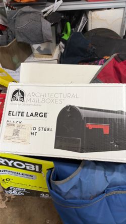 Black size large mailbox