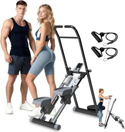 stairmaster Machine for Home - Stair Climber Stepper for Home Gym Exercise, Compact Folding Stair Stepper, Adjustable Handlebar/Pedal, Knee-Friendly F
