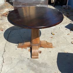 Antique Wooden Round Dining Table