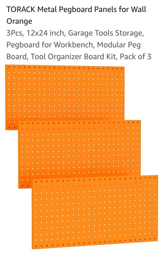 Track Metal Pegboard Panels