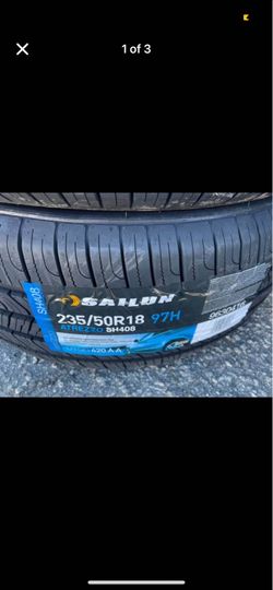 new tires sailun atrezzo 235/50/18 $115 each plus tax plus installation and Ballance