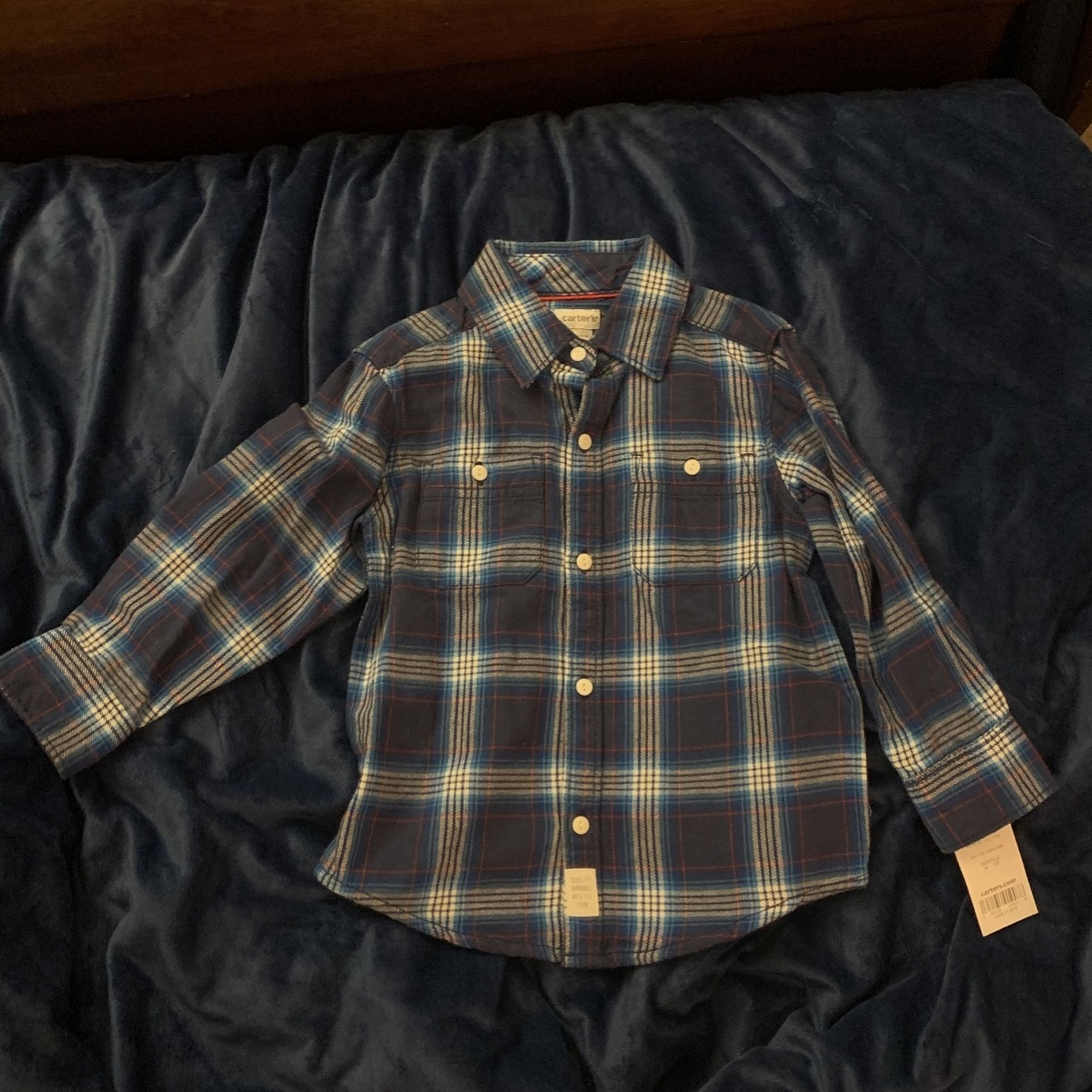 Carter’s Plaid Long sleeve 3t