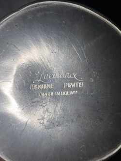 Leandra Genuine Pewter Bowl Made in Bolivia