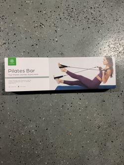 Gaiam Pilates Bar Kit Reformer Style Workout Bar with Resistance Bands NEW