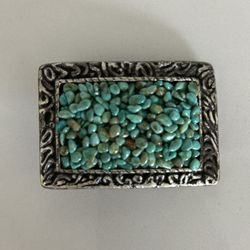 Women’s Belt Bucle Western Turquoise 