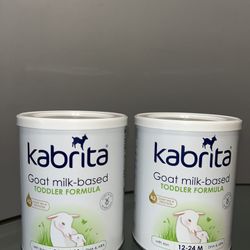KABRITA GOAT milk-based Toddler Formula 12-24months 14oz each can (2 cans) NEW- SEALED
