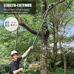 20V lithium battery brushed long handle saw (glass fiber three-section tube) SF8J320 AZ