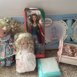 dolls and plate set 