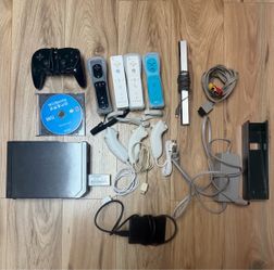 Nintendo Wii with accessories