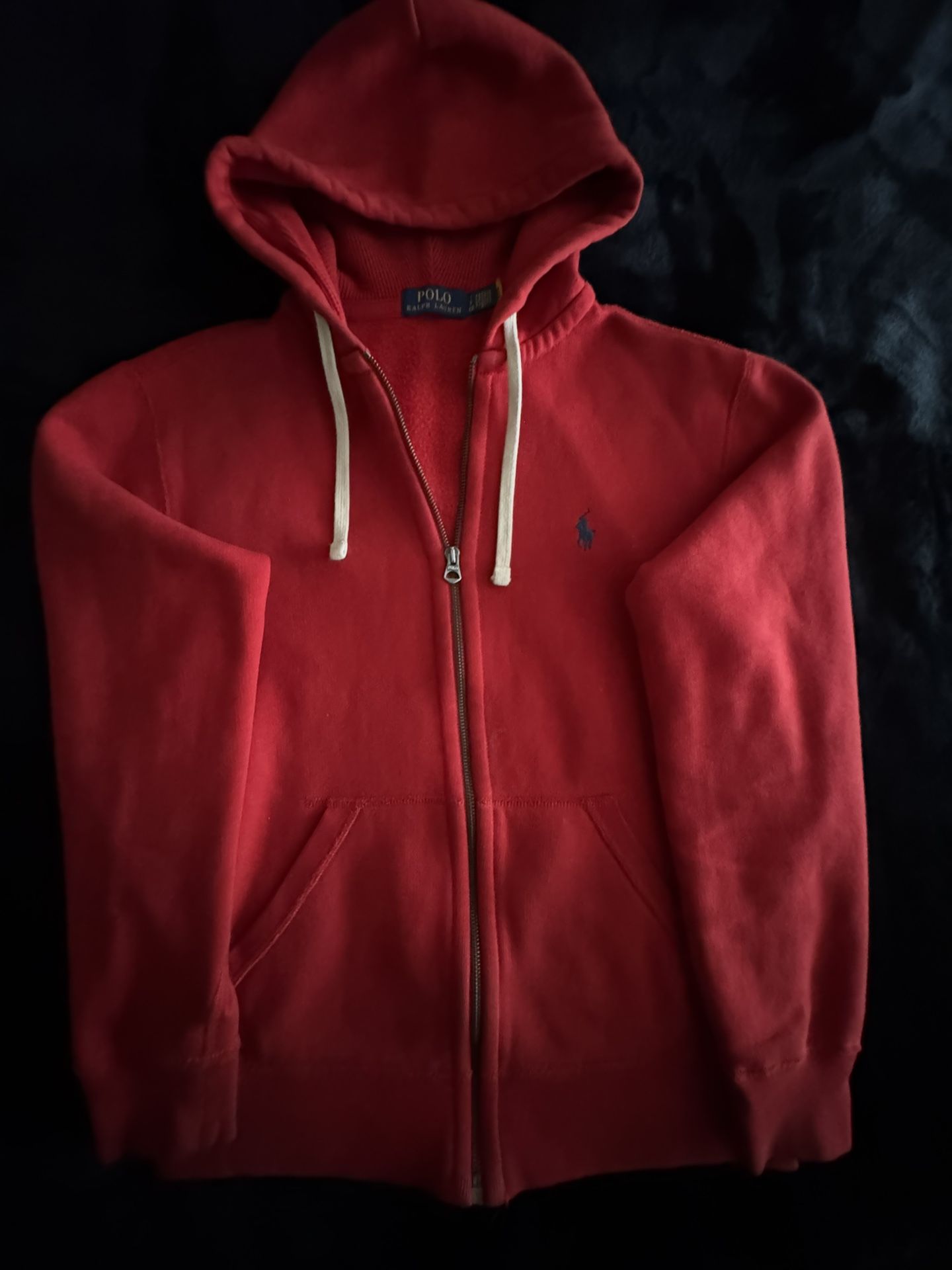AUTHENTIC RED RAULPH LAUREN ZIP UP Size SMALL