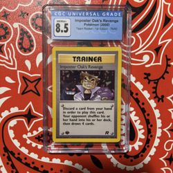 Pokemon Team Rocket 1st Edition Imposter Oak's Revenge #76/82 CGC 8.5