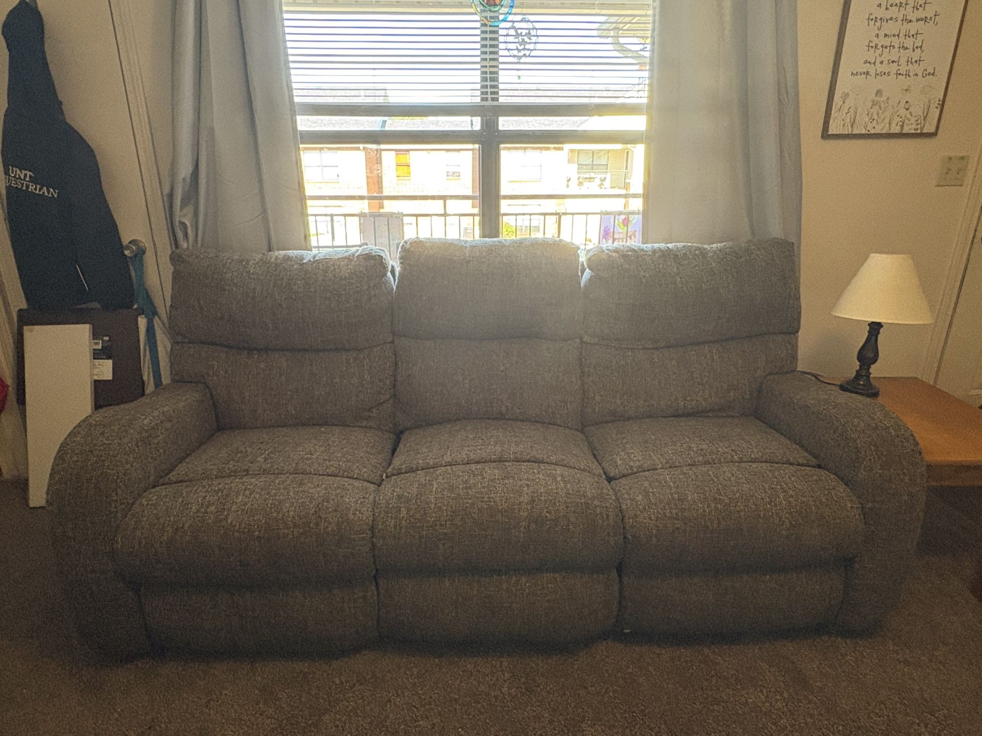 (Make an Offer!!!) Reclining Couch & Rocking Reclining LoveSeat 😃