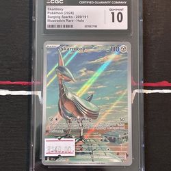 CGC GEM MINT 10: SKARMORY ILLUSTRATION RARE 209/191