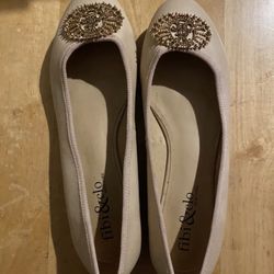 Fibi&Clo Blush Flats Sz 10