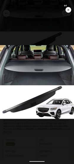 Cargo Cover (2022-2025 Genesis GV70)