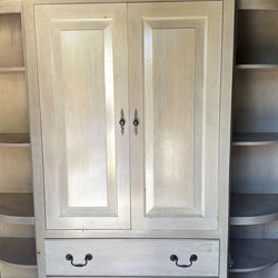 Wardrobe with corner book cases