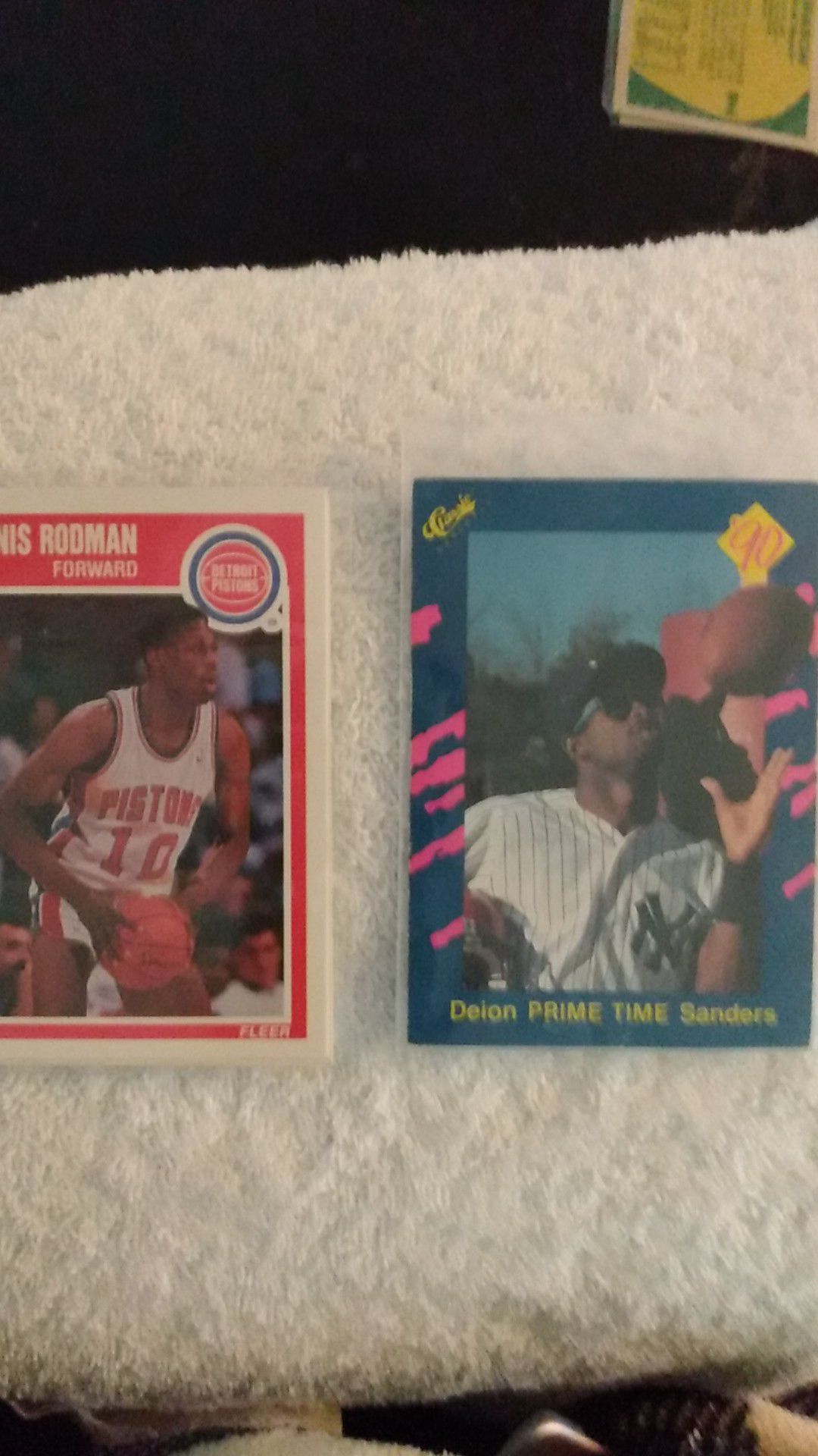 Dennis Rodman & Deon Sanders cards