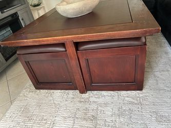 Solid wood coffee table