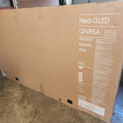 Tv Samsung 85", QN85A, NeoQled, HDR, Slim, Google, Excellent 