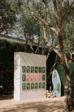 Wedding seating chart