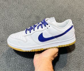 Nike Dunk Low ‘By You-White/Purple Gum’ (Sz 8W/6.5M)