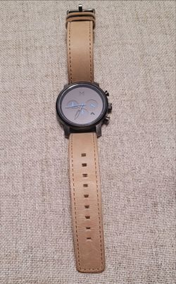 MVMT Chronograph Watch Tan Leather Strap
