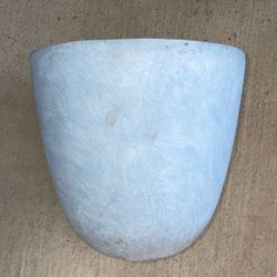 Gray-blue Kante Planters, 9.25” X 10” (3 Available)