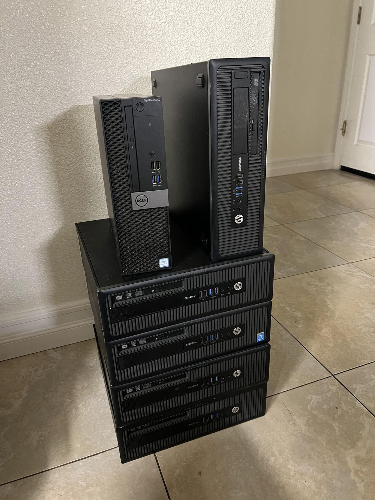 Computers Lot 6X HP & Dell PCs