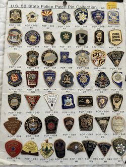 USA State Police Pins Of All 50 States!