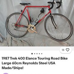 best Offer Wins Vintage Trek 400 USA Touring Road Bike 