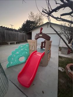 Kids Outdoor Playset with Slide