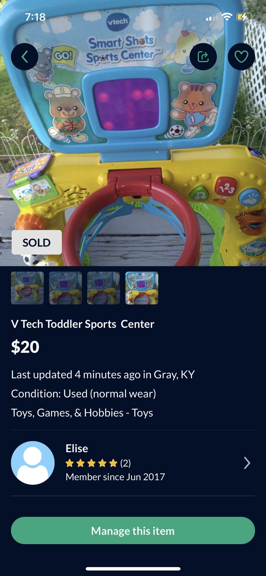 V Tech Toddler Sports  Center