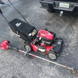 Craftsman Mower and Weedeater 