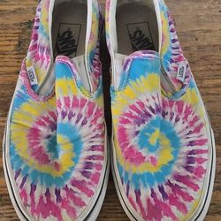 Tie-dyed Vans Size 8 And 1/2 Women