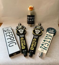 Mixed Lot of Beer Tap Handles Bird Theme Draft Pull Goose Island Duck Foot Eppig